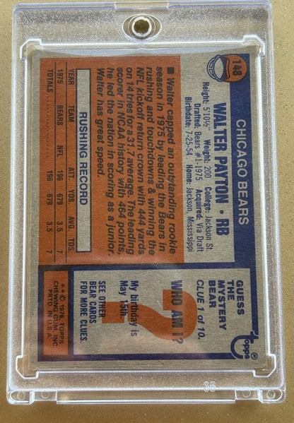 Topps 1976 Walter Payton #148 RC