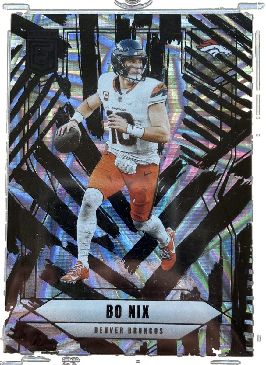 Panini 2025 DonRuss Elite Bo Nix #43 Razzle Dazzle SSP