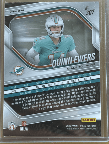 Panini 2025 Prizm Silver Quinn Ewers #307 RC