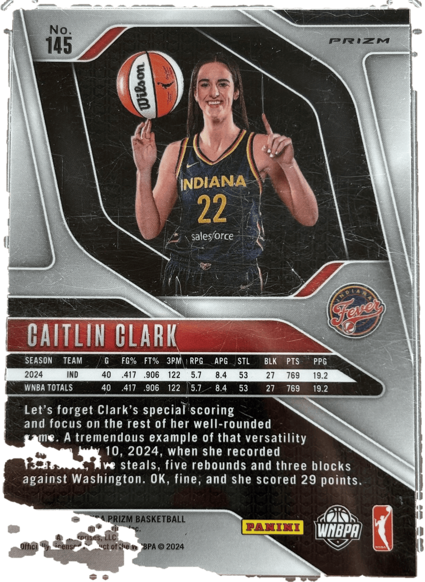 Panini 2024 Green Prizm Caitlin Clark #145 RC