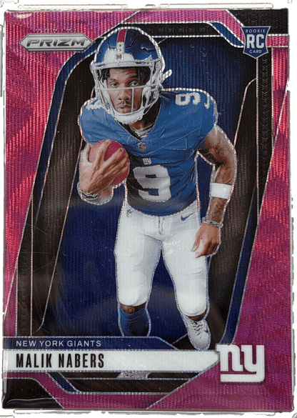 Panini 2024 Prizm Pink Wave Malik Nabers #28 RC