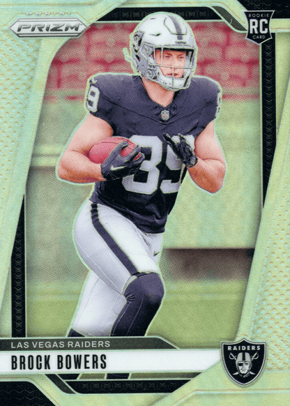 Panini 2024 Prizm Brock Bowers #315 Silver Prizm RC