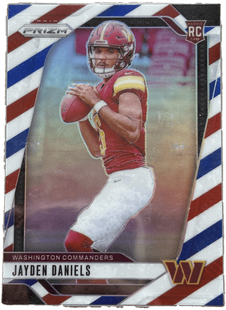 Panini 2024 Prizm Jayden Daniels #347 Red White and Blue RC