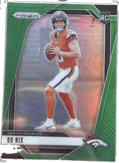 Panini 2024 Prizm Bo Nix #309 Green Prizm RC