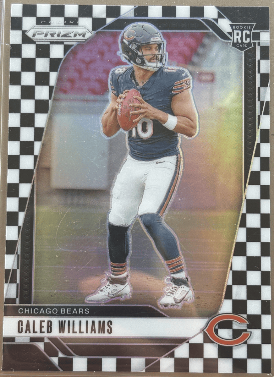 Panini 2024 Prizm Black & White Checkerboard Caleb Williams #301 RC