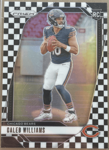 Panini 2024 Prizm Black & White Checkerboard Caleb Williams #301 RC