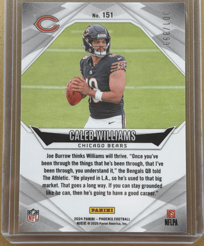 Panini 2024 Phoenix Caleb Williams Silver RC