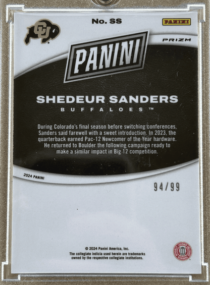 Panini 2024 Prizm Shedeur Sanders #SS Splash of Color /99 SSP