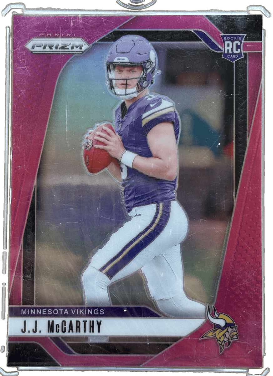 Panini 2024 Prizm J.J. McCarthy #400 Pink Prizm RC