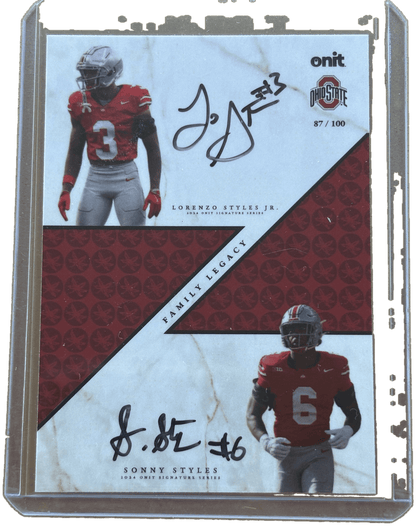 Onit 2024 Signature Series Lorenzo Styles Jr. & Sonny Styles /100  #FL-2
