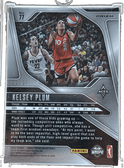 Panini 2024 White Ice Prizm /35 Kelsey Plum #77