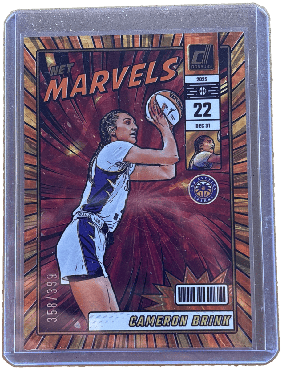 Panini 2025 Donruss Net Marvels Orange Laser /399 Cameron Brink #22