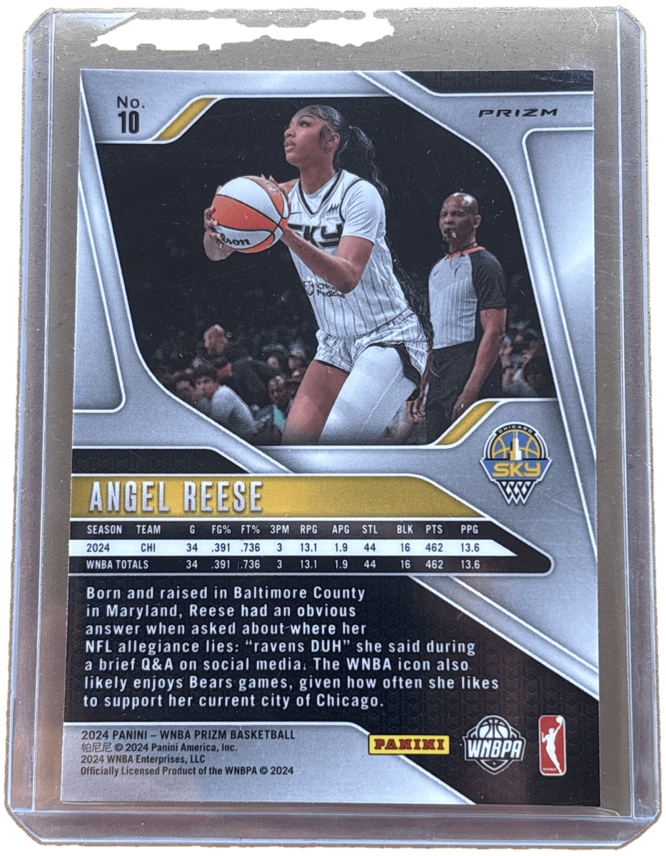 Panini 2024 Orange Ice Prizm Angel Reese #10 RC