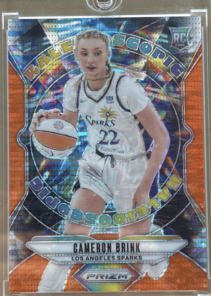 Panini 2024 Orange Pulsar Prizm /75 Kaleidoscopic Cameron Brink #14 RC