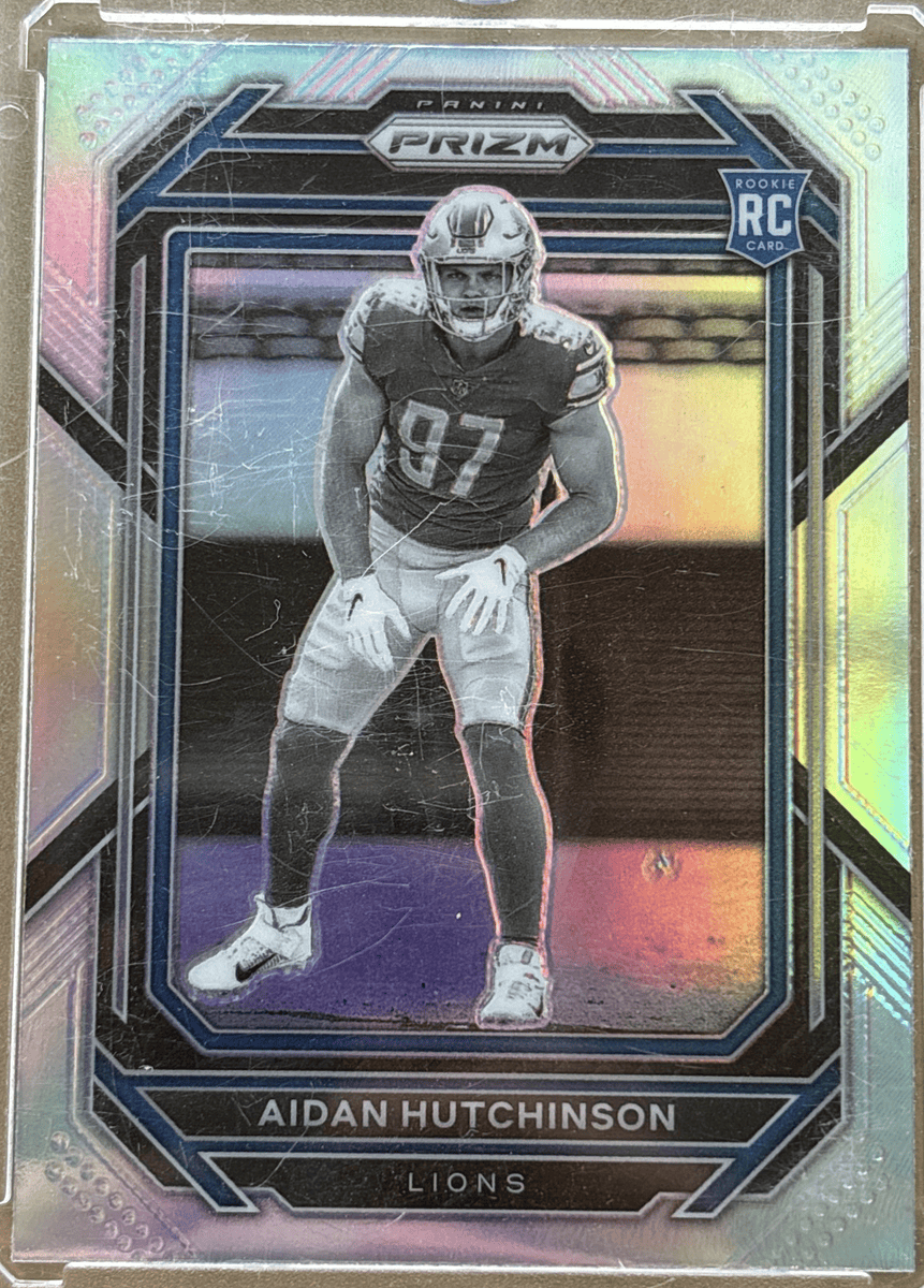 Panini 2022 Prizm Rookie Variations Aidan Hutchinson #340 Silver Prizm RC