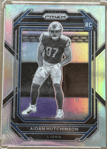 Panini 2022 Prizm Rookie Variations Aidan Hutchinson #340 Silver Prizm RC