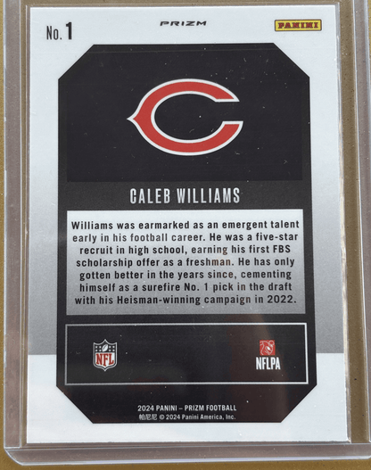 Panini 2024 Prizm Emergent Green Ice Caleb Williams #1 RC