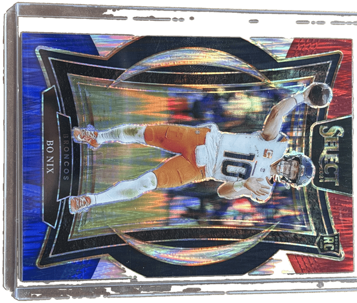 Panini 2024 Select Bo Nix #30 Silver Die-Cut RC