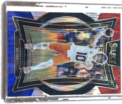 Panini 2024 Select Bo Nix #30 Silver Die-Cut RC