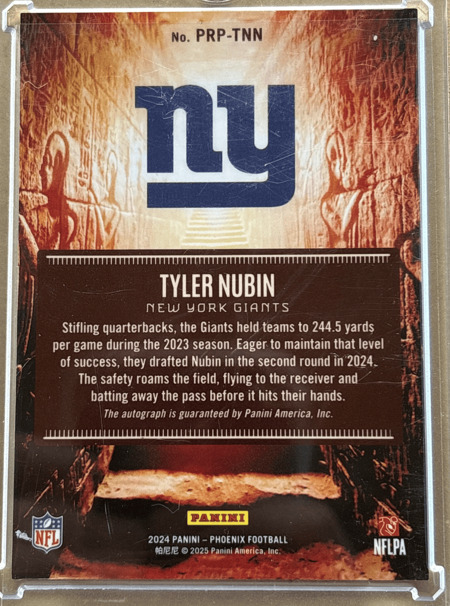 Panini 2023 Phoenician Tyler Nubin #PRP-TNN RC