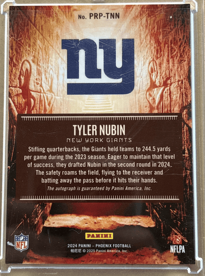 Panini 2023 Phoenician Tyler Nubin #PRP-TNN RC