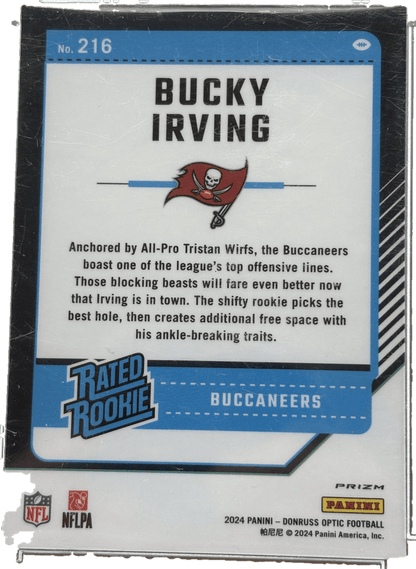 Panini 2024 Optic Bucky Irving #216 Blue Glitter Prizm RC
