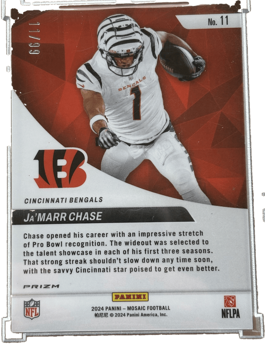 Panini 2021 Mosaic Football Elevate /99 Ja'Marr Chase #11