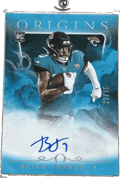 Panini 2024 Origins Blue Auto /25 Brian Thomas JR. #35 RC