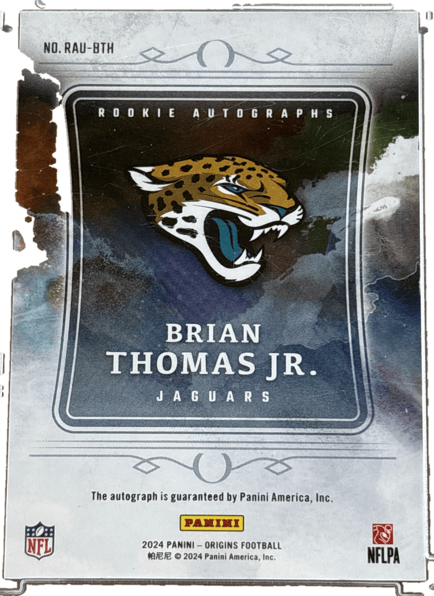 Panini 2024 Origins Blue Auto /25 Brian Thomas JR. #35 RC