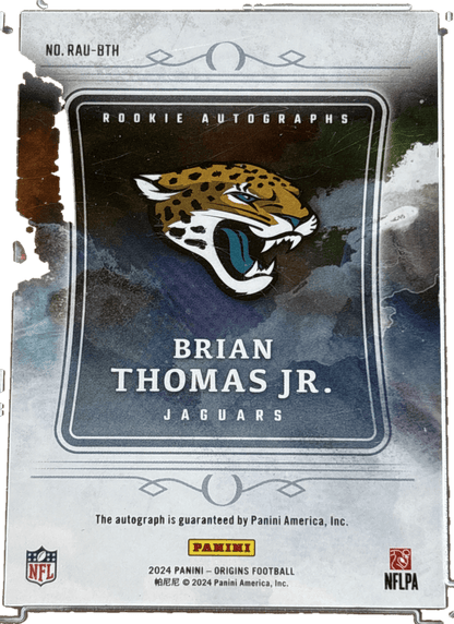Panini 2024 Origins Blue Auto /25 Brian Thomas JR. #35 RC