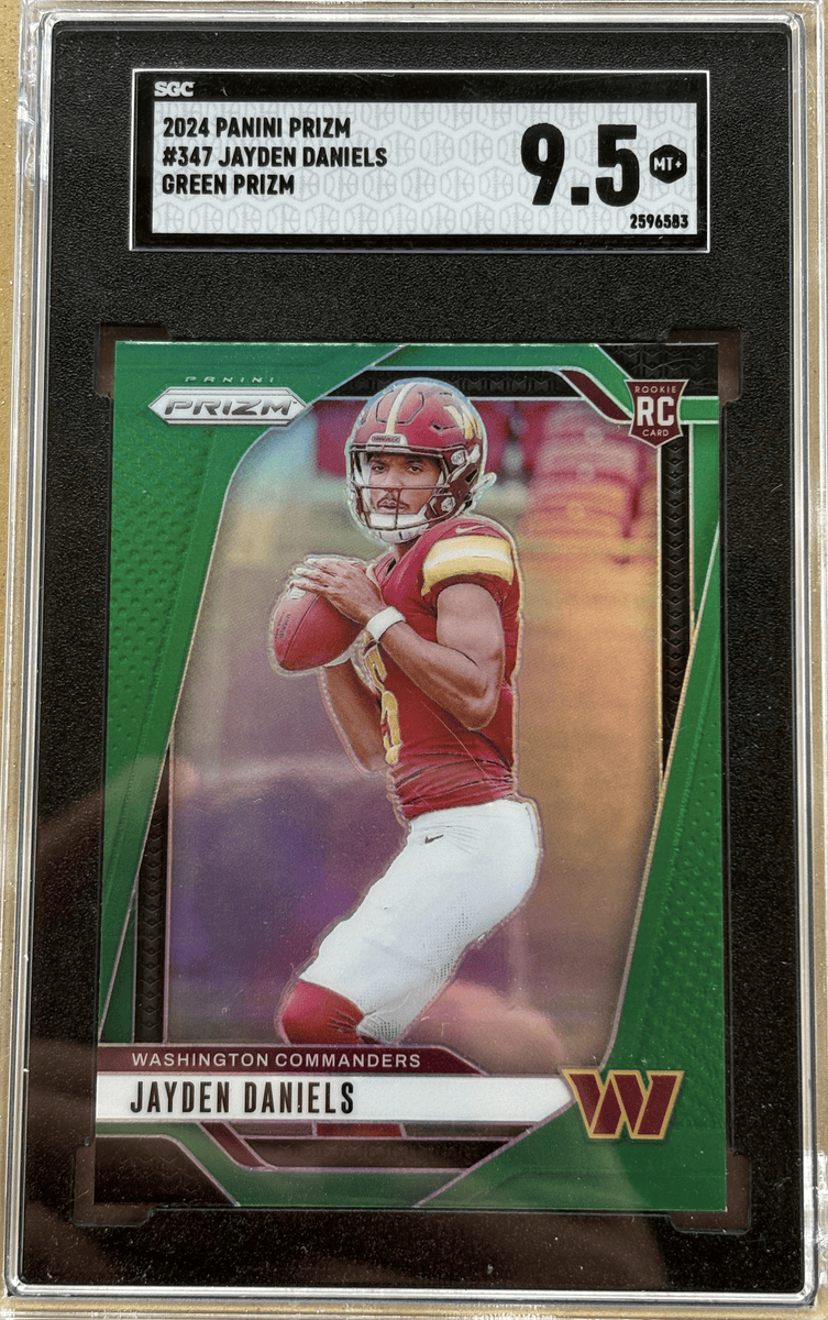 Panini 2024 Prizm Green Jayden Daniels #347 RC - SGC 9.5