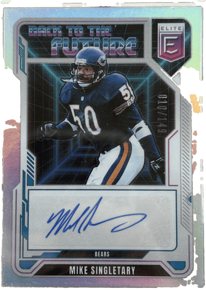 Panini 2025 Donruss Elite Back To The Future Mike Singletary Auto /149 #BFS-MSY