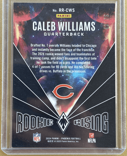 Panini 2024 Phoenix Rookie Rising Bronze /75 Caleb Williams #RR-CWS RC