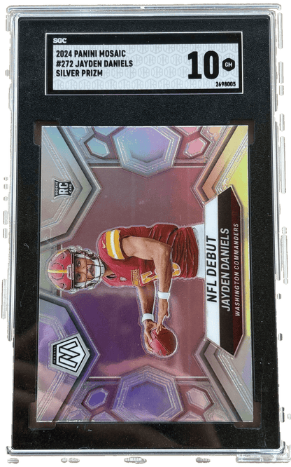 2024 Panini Mosaic Silver Prizm Jayden Daniels #272 RC SGC 10