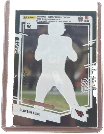 Panini 2023 Donruss Clearly Green Autos /25 Clayton Tune #56 RC