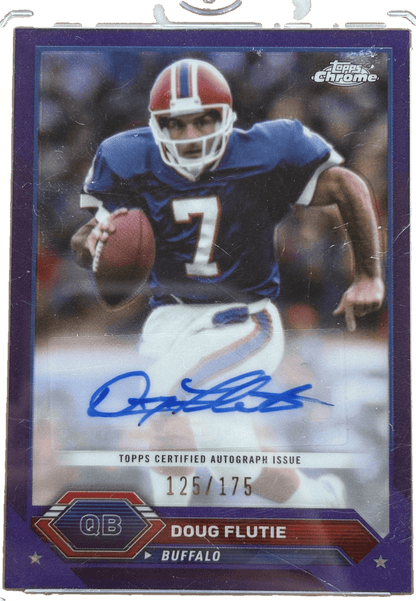 Topps 2024 Chrome Purple Refractor /175 Doug Flutie #TCA-DFL