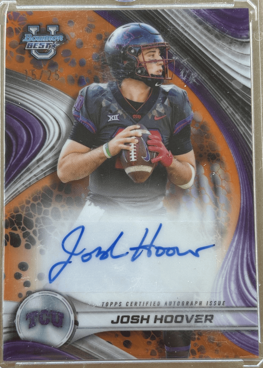 Topps 2024 Bowman U Best Josh Hoover Auto /25  #35