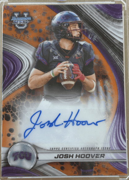 Topps 2024 Bowman U Best Josh Hoover Auto /25  #35