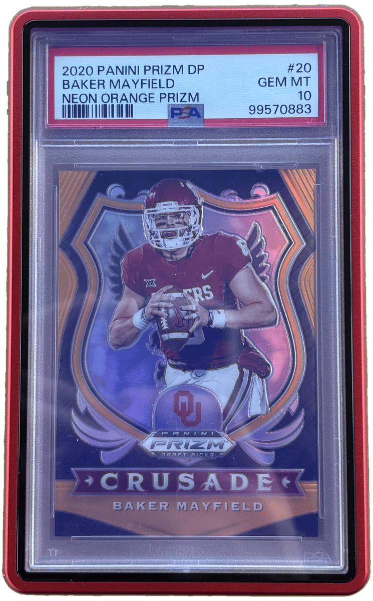 Panini 2020 Prizm DraftPicks Baker Mayfield #20 Neon Orange Prizm /149