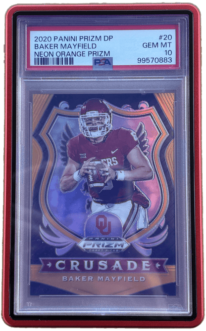 Panini 2020 Prizm DraftPicks Baker Mayfield #20 Neon Orange Prizm /149