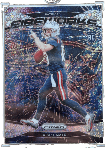 Panini 2024 No Huddle Prizm Drake Maye #22 RC