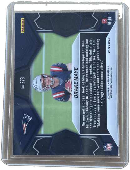 Panini 2024 NFL Debut Mosaic Prizm Drake Maye #273 RC