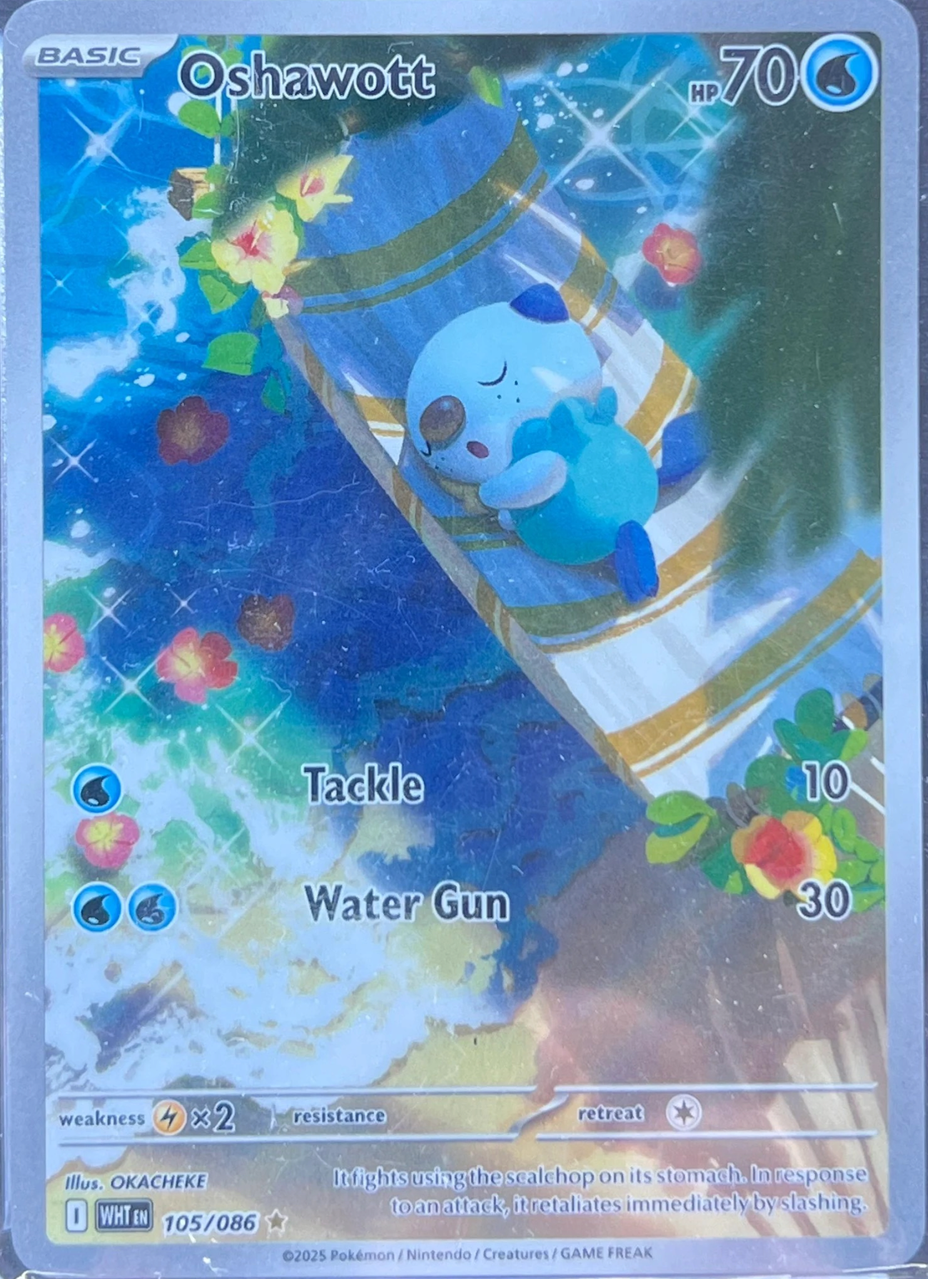 Oshawott - 105/086 - SV: White Flare (WHT) — normalized