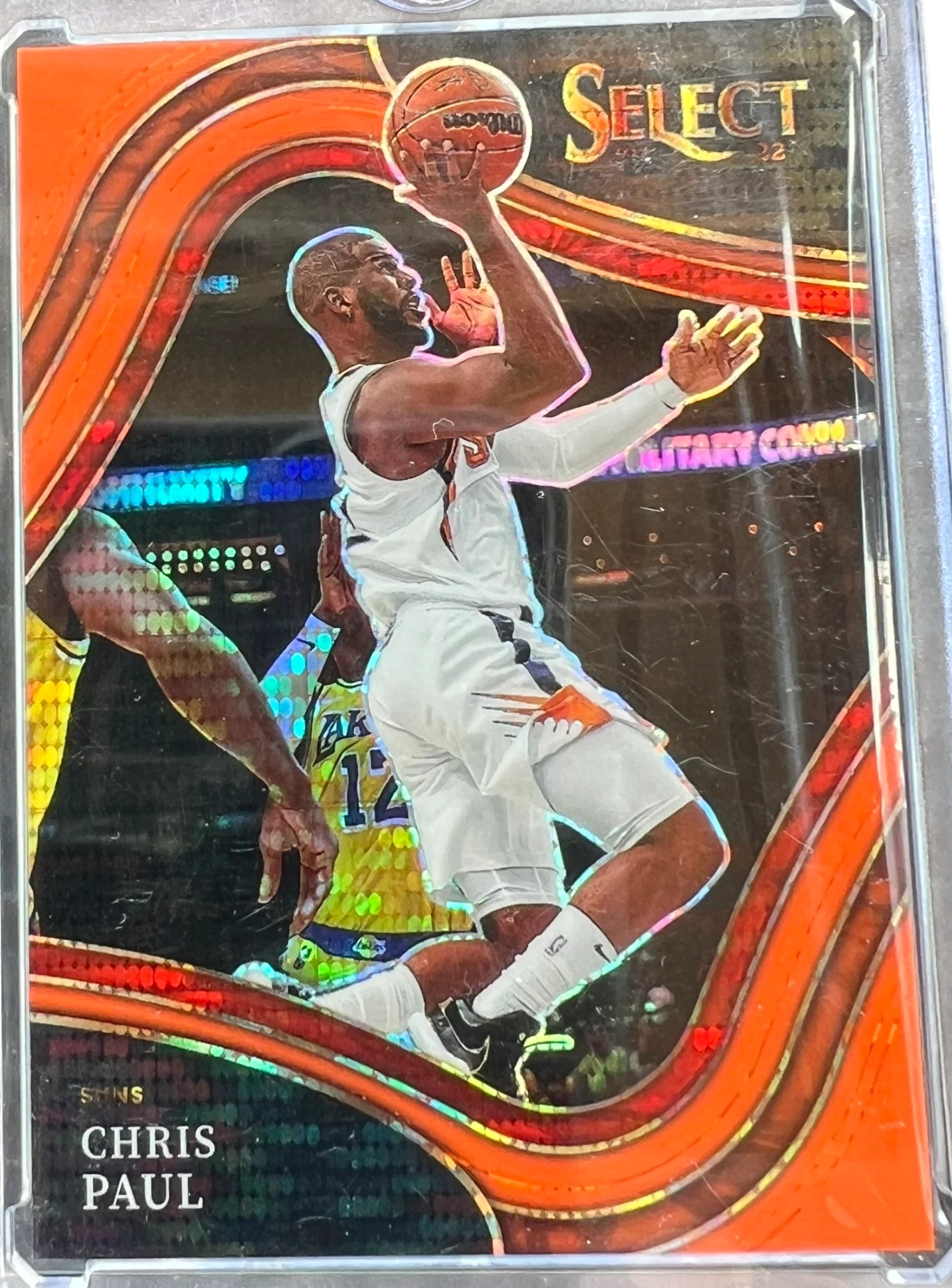 Panini 2021-22’ Select Courtside Neon Orange Pulsar /15 #230 — normalized