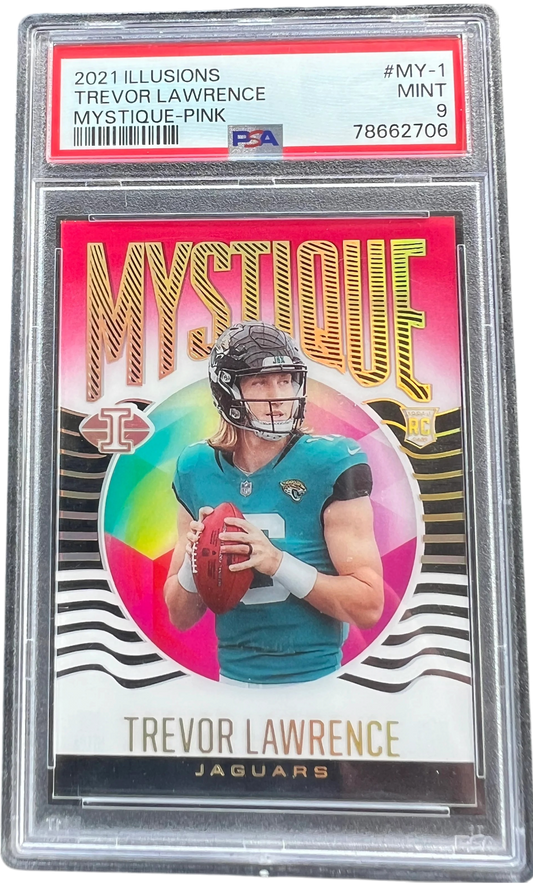 Panini 2021 Illusions Mystique Pink Trevor Lawrence #MY-1 RC — normalized