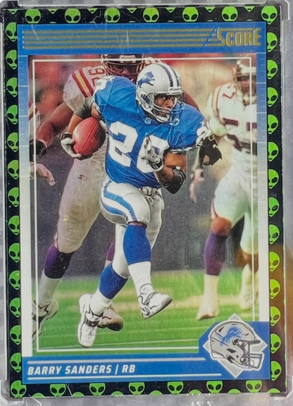 Panini 2024 Score Barry Sanders Extraterrestrial Refractor SSP #98 — normalized