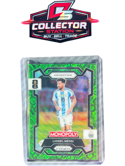 Panini 2026 Prizm Monopoly FIFA World Cup Lionel Messi Green Wave #1 — normalized