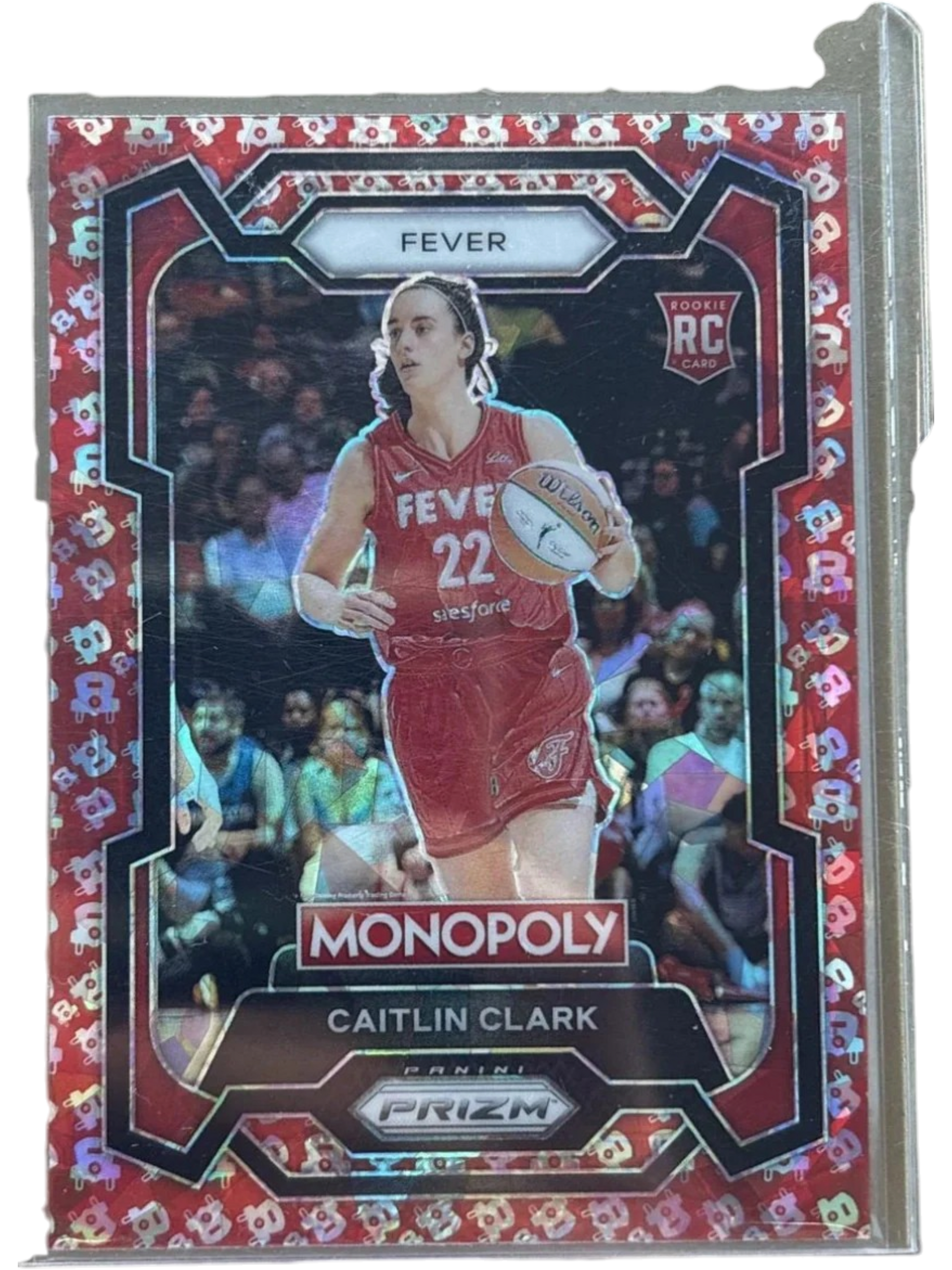 Panini 2024 Prizm Caitlin Clark Free Parking Cracked Ice RC — normalized