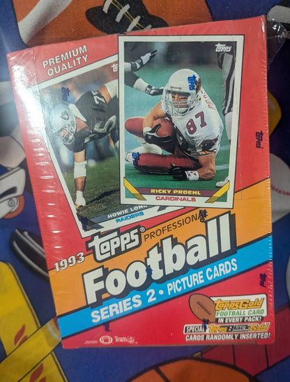 Topps 1993 Football Cards Series 2 Hobby Box