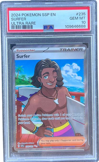 Surfer - 235/191 - SV08: Surging Sparks (SSP) PSA 10 — normalized